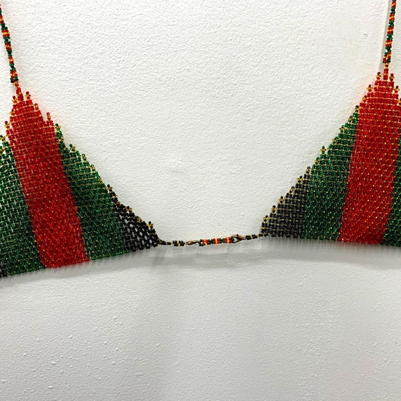 Homemade beaded bikini. (Size:small/medium/large) - Picture 2 of 3
